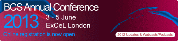 BCS Annual Conference 5-7 June at ExCeL London